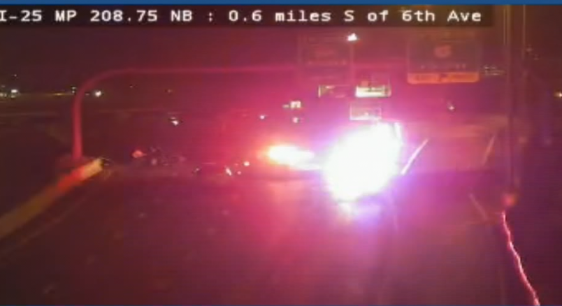 Accidente mortal en la I-25 en Denver: Dos mujeres pierden la vida en choque frontal