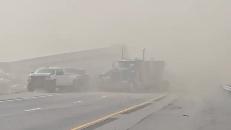 Qué hacer si conduce a través de una nube de polvo y visibilidad cero en Colorado