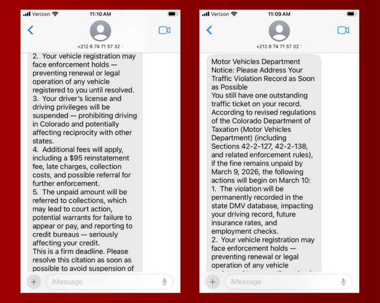 Autoridades alertan sobre nueva estafa por mensajes de texto en Colorado