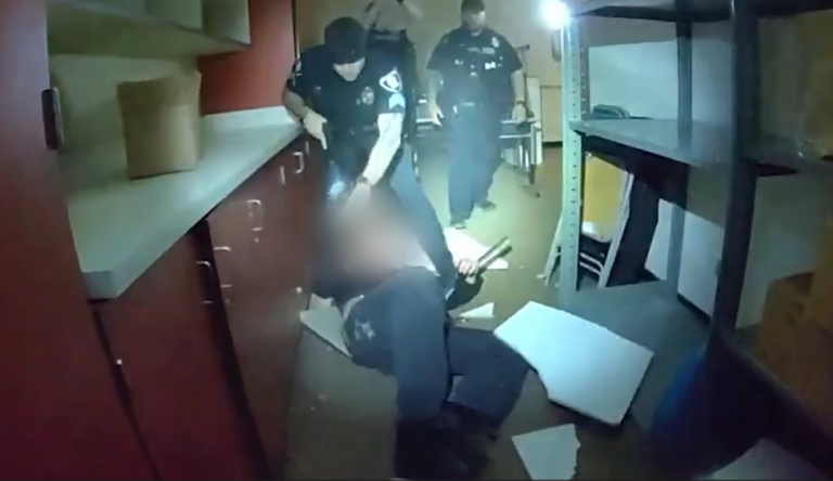 Perro policía descubre a sospechosos escondidos en el techo de una escuela de Westminster