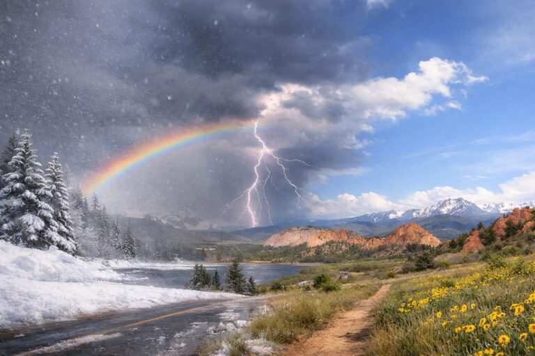 ¿Por qué hay tantos cambios en el tiempo en Colorado en el mes de abril?