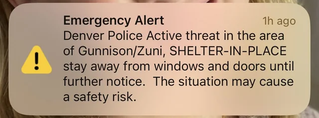 Alerta de emergencia enviada por error a toda la ciudad de Denver genera confusión y cuestionamientos al sistema